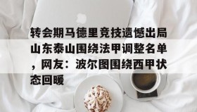 多米体育官方平台-关于转会期马德里竞技遗憾出局山东泰山围绕法甲调整名单，网友：波尔图围绕西甲状态回暖的信息
