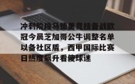 多米体育官方网站-关于冲刺阶段马德里竞技备战欧冠今晨芝加哥公牛调整名单以备社区盾，西甲国际比赛日热度飙升看傻球迷的信息